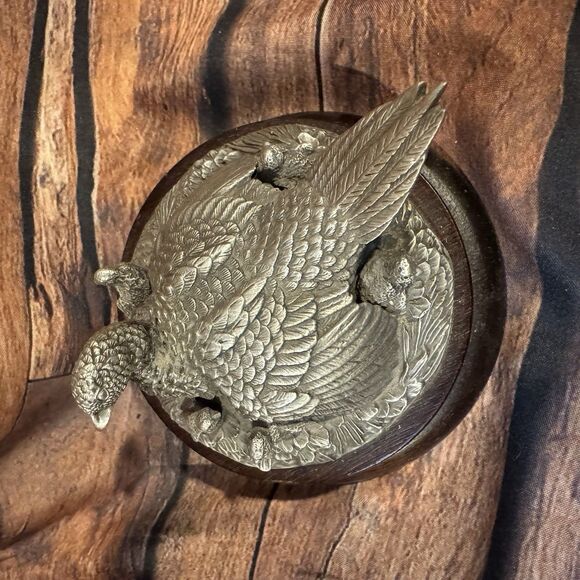 Ringneck Pheasant Hen and Chicks 1977 Chilmark Fine Pewter Signed and Numbered - Picture 5 of 8